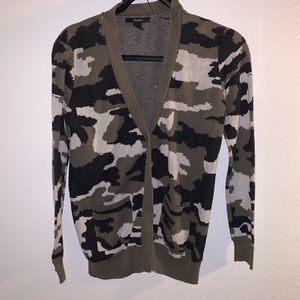 Army fatigue cardigan